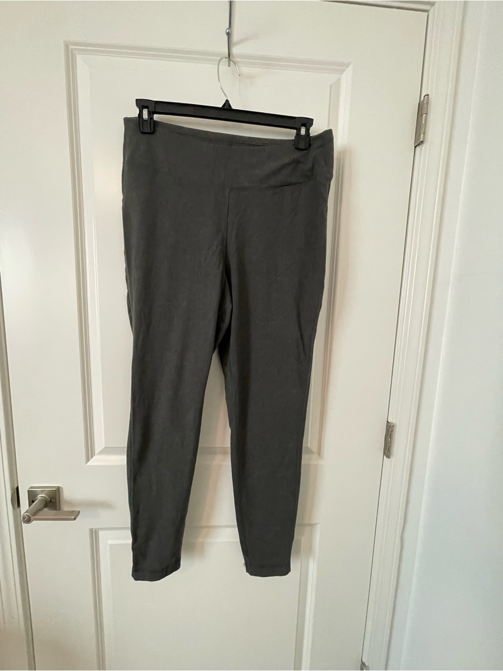 ZELOS Women's Charcoal Gray Ponte Leggings